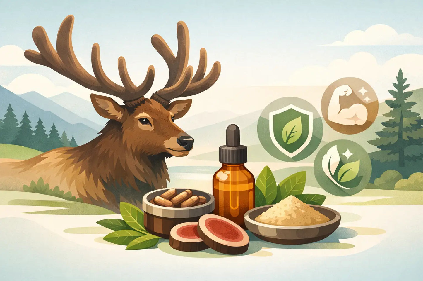 Elk Antler Velvet Supplement Benefits