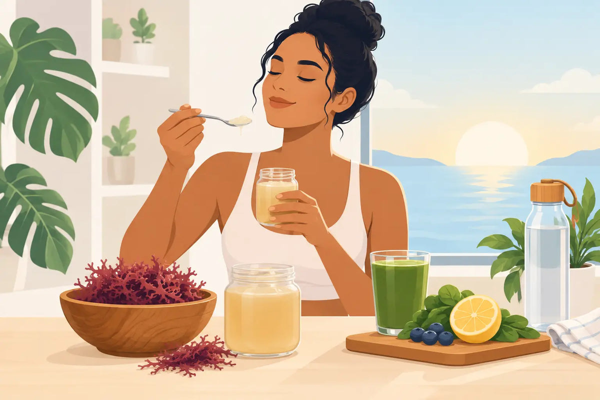 Sea Moss Gel Morning Routine Example for Vitality